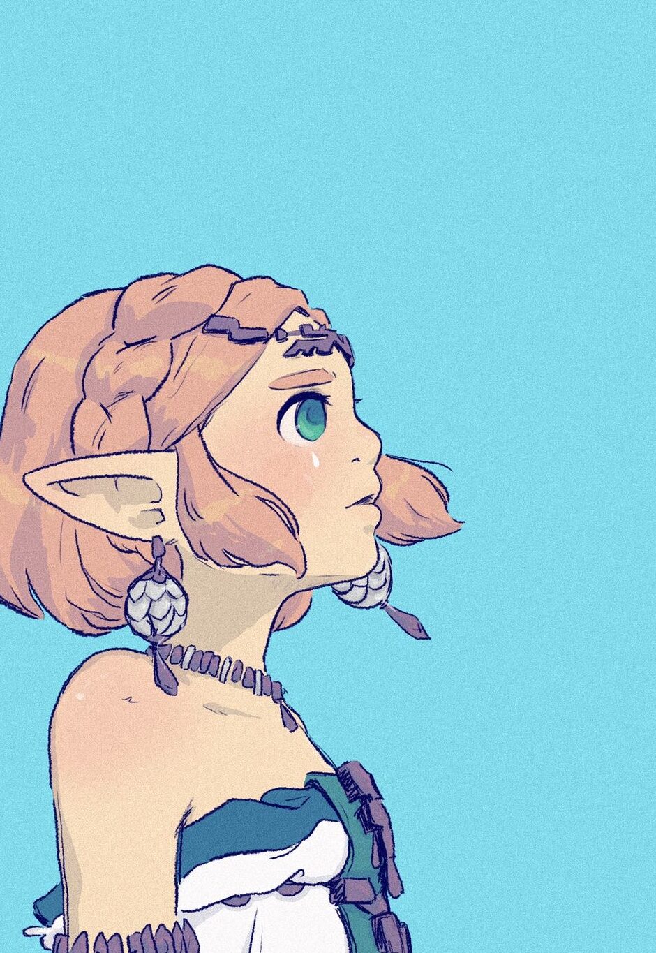 Illustration de la princesse Zelda du jeu Tears of the Kingdom